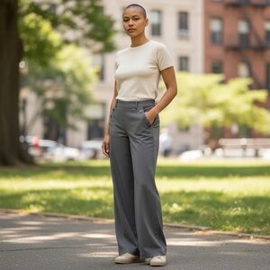 Sandro Sportswear Gray Sailor Pants Trousers size 4